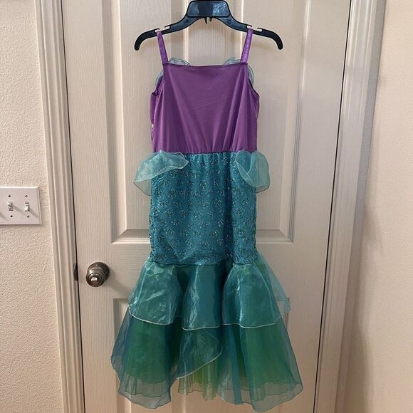Disney Castle Collection Ariel The Little Mermaid Dress Costume Girls Size 7-8 - Picture 11 of 16
